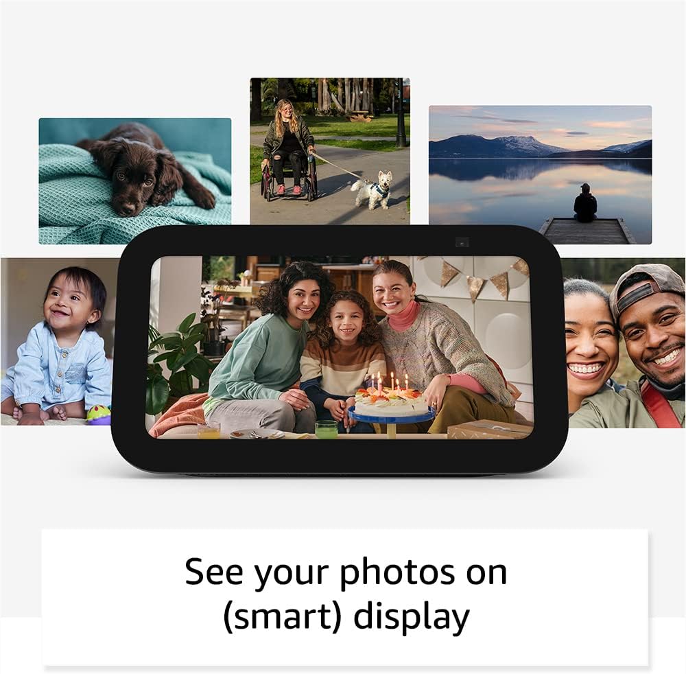 All-new Echo Show 5 (3rd Gen, 2023 release) | Smart display with deeper bass and clearer sound | Charcoal