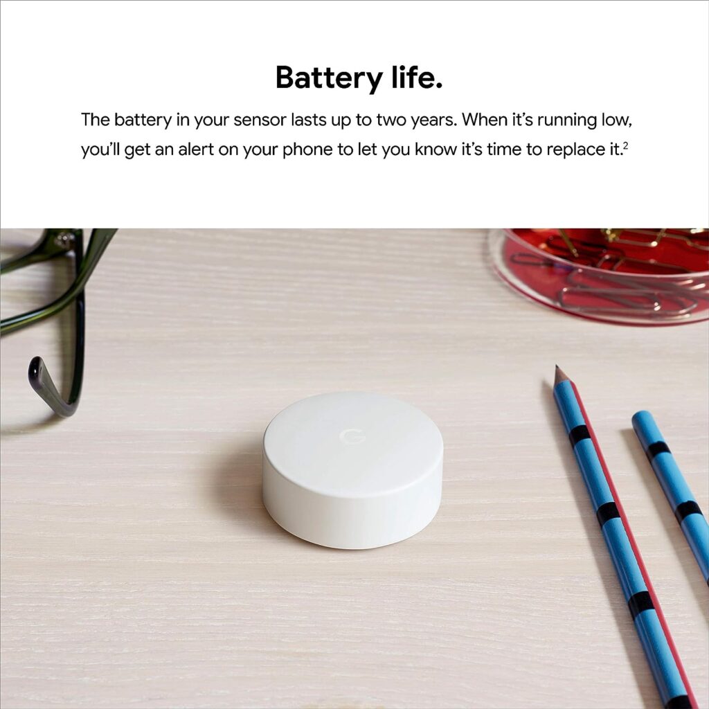 Google Nest Temperature Sensor- That Works with Nest Learning Thermostat and Nest Thermostat E - Smart Home